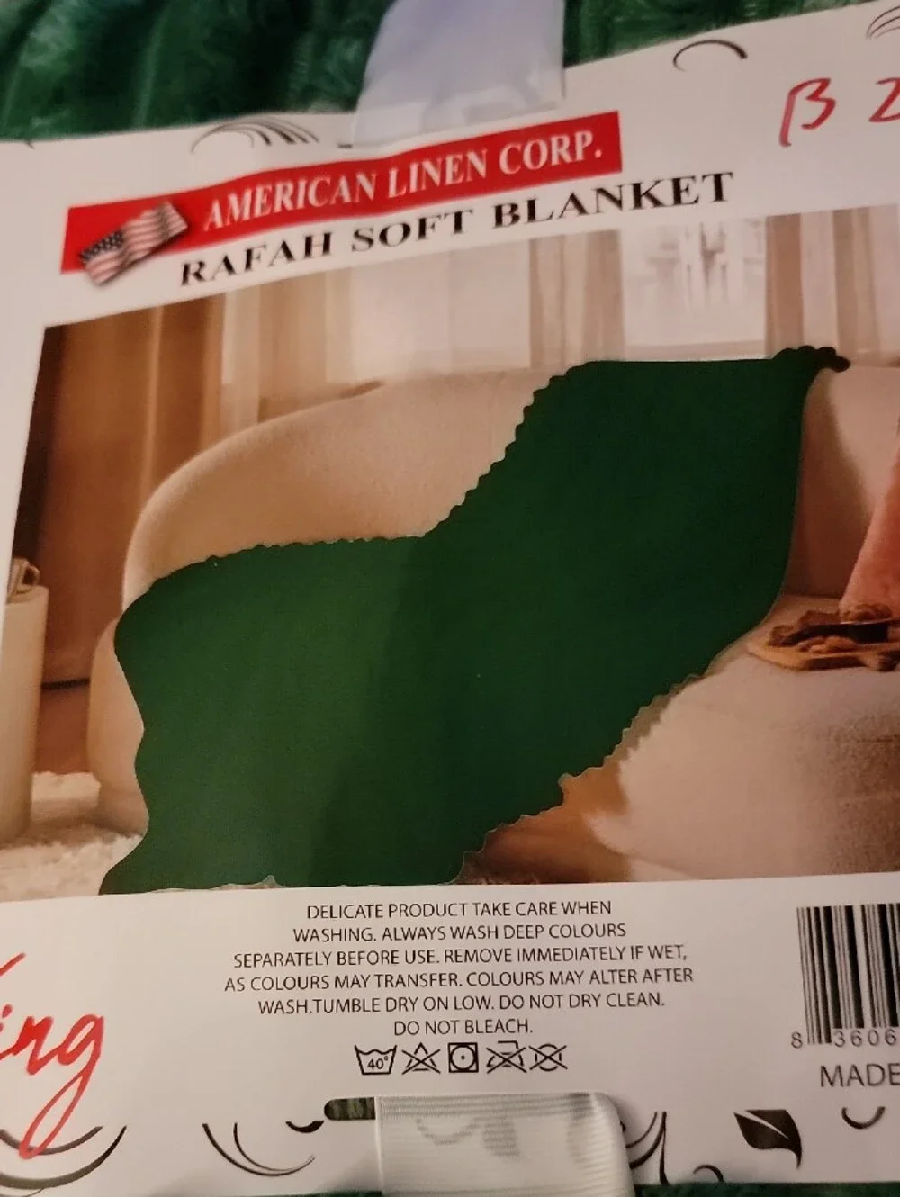 King  Soft Blanket - Green